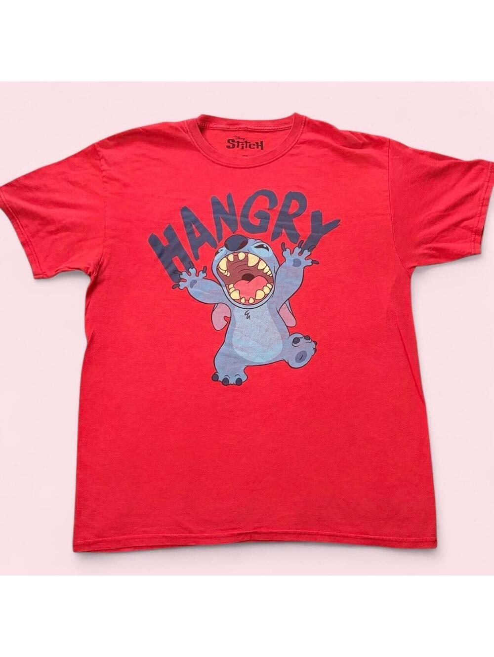 Disney Stitch Hangry T-Shirt — Size L - 0464